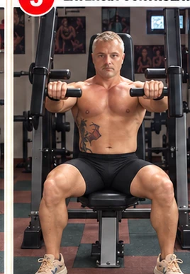 Chest Press / împins la aparat — pas 3